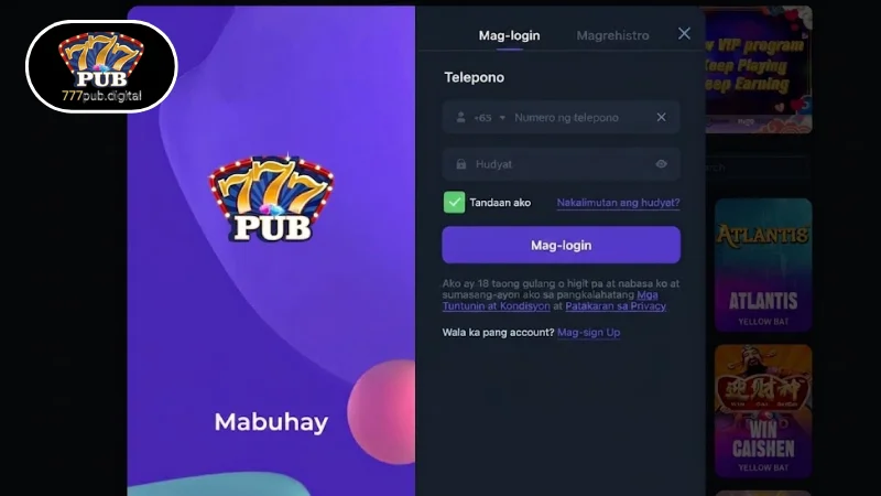 Hakbang-Hakbang na Paraan ng Pag-login sa 777PUB