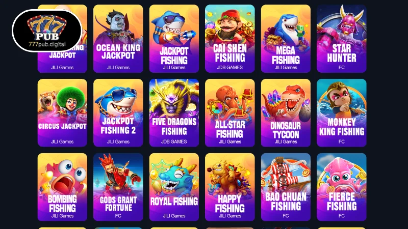 Mga Top Provider na Kaakibat ng Barilan ng Isda 777PUB